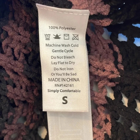 lularoe long sleeve open knit multicolored sweater size small, Excellent Cond - Picture 4 of 4